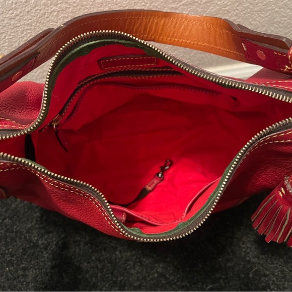 Dooney & Bourke Florentine Leather Side Pocket Hobo - Picture 6 of 12